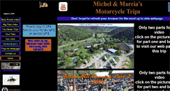 Desktop Screenshot of michelmarciamotorcycletrips.com