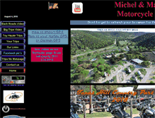 Tablet Screenshot of michelmarciamotorcycletrips.com